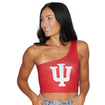 Indiana Hoosiers Crimson One Shoulder Top