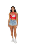 THE Ohio State OSU Buckeyes Red Multi Way Bandeau Top