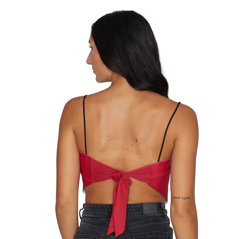Indiana Hoosiers Crimson Strap Bandana Top