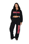 Indiana Cinched Zip Up Hoodie