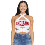 Indiana Hoosiers White Multi Way Bandeau