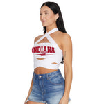 Indiana Hoosiers White Multi Way Bandeau