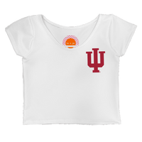 Indiana Hoosiers White Babydoll Tee