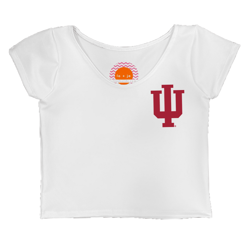 Indiana Hoosiers White Babydoll Tee