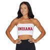 Indiana Hoosiers White Bandeau Top