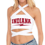 Indiana Hoosiers White Multi Way Bandeau