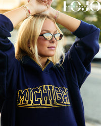 University of Michigan Stitched Hoodie
