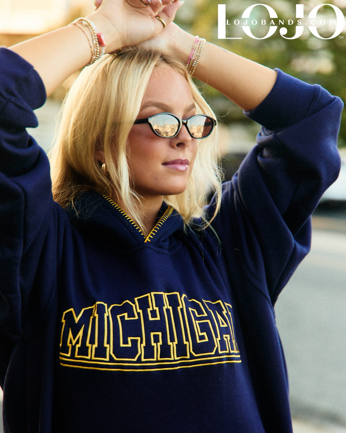University of Michigan Stitched Hoodie