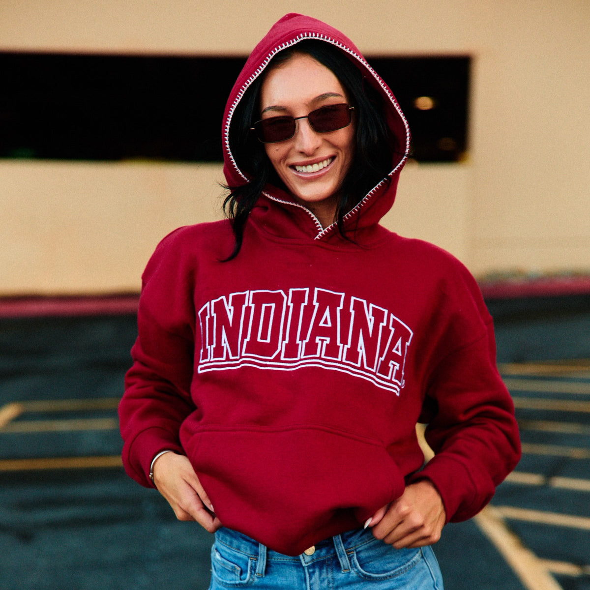 Custom College Stitched Hoodie