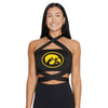 Iowa Hawkeyes Black Multi Way Bandeau Top