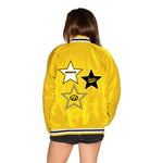 Iowa Hawkeyes Satin Letterman Bomber Jacket