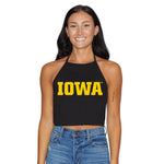 Iowa Hawkeyes Black Halter Top  kit