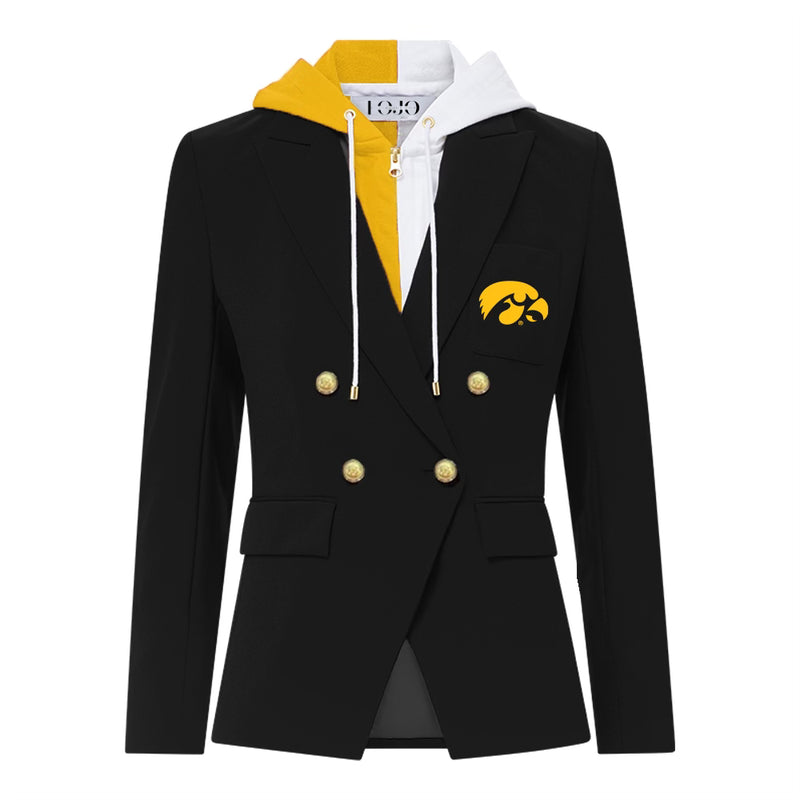 Iowa Hawkeyes Hooded Blazer Jacket