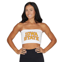 Iowa State White Bandeau Top
