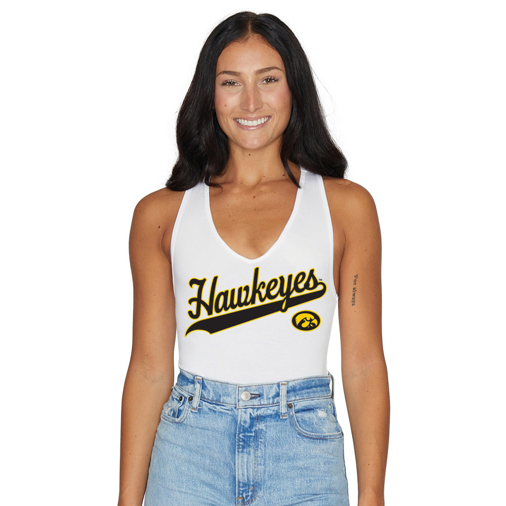 Iowa Hawkeyes White Bodysuit