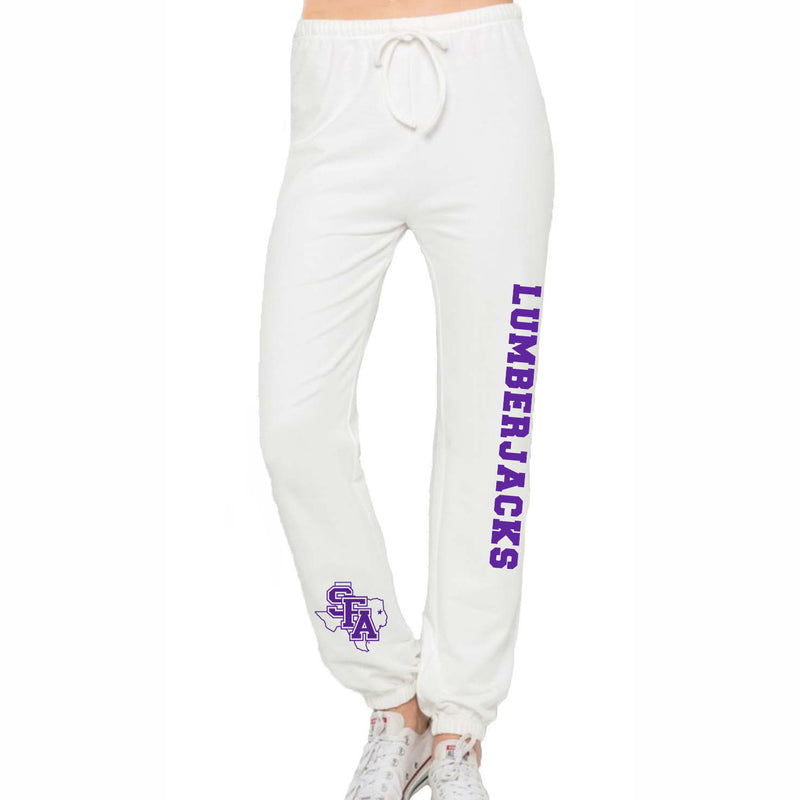 Stephen F. Austin SFA White Joggers