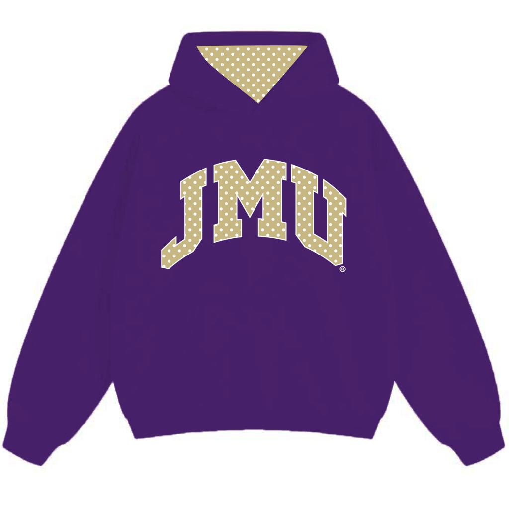 JMU Polka Dot Hoodie