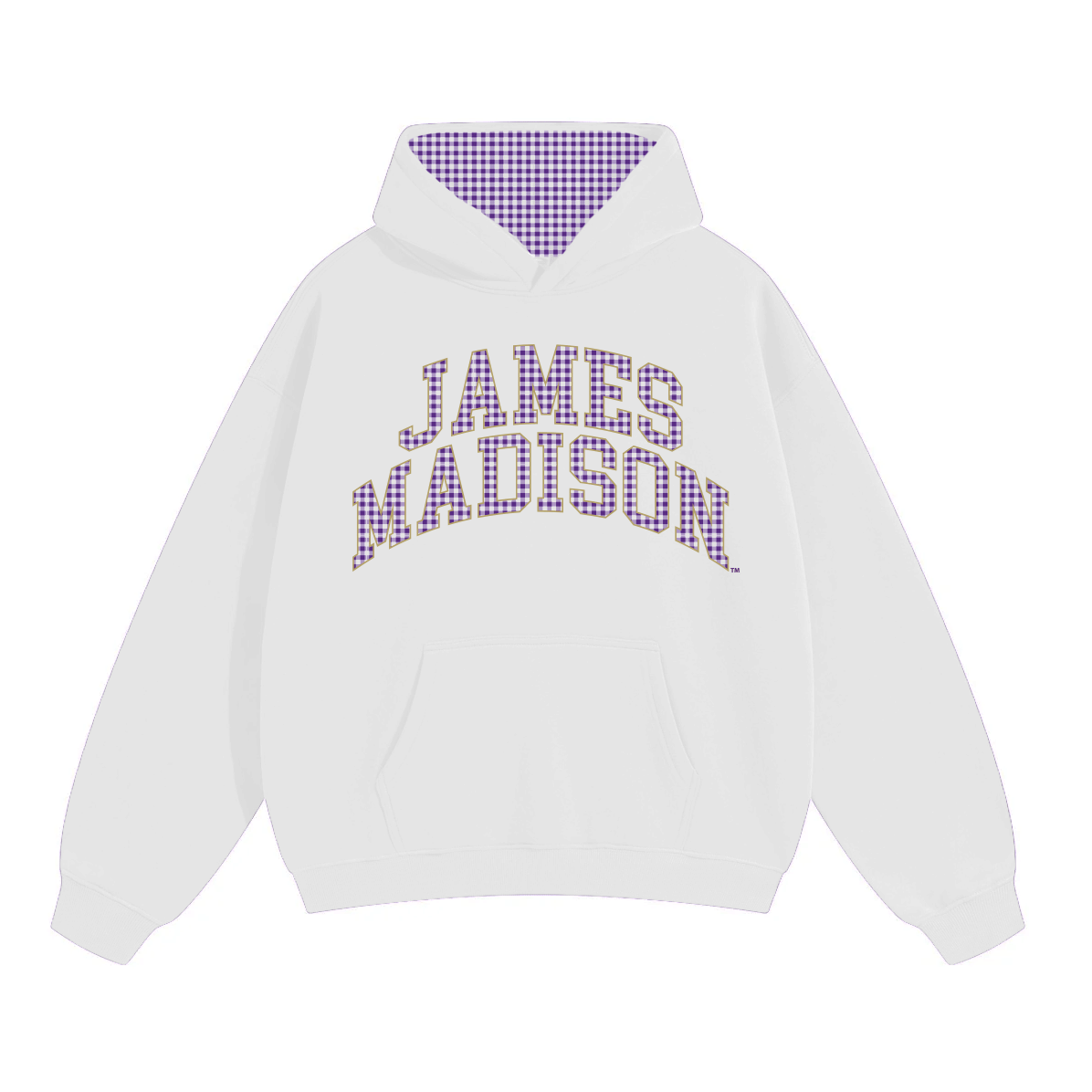 JMU Gingham Hoodie
