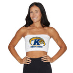 Kent State White Bandeau Top