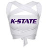 Kansas State White Multi Way Bandeau Top