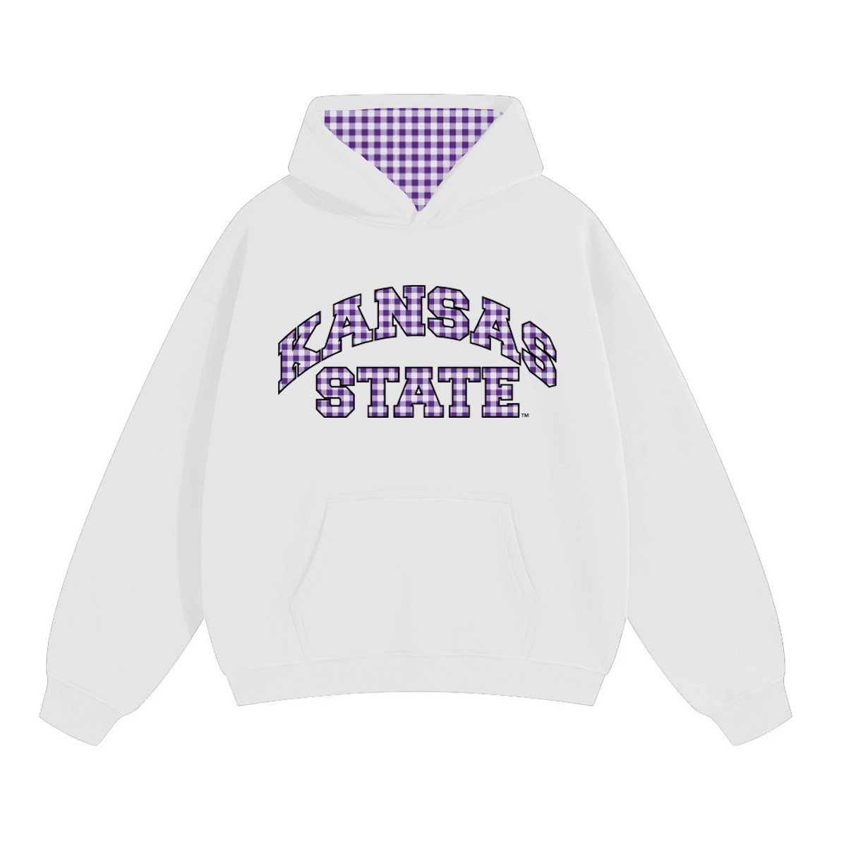 Kansas State Gingham Hoodie