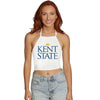 Kent State White Halter Top