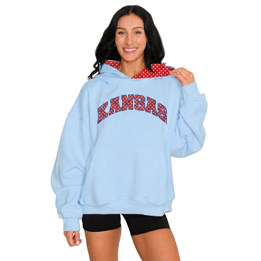 Kansas Jayhawks Polka Dot Hoodie