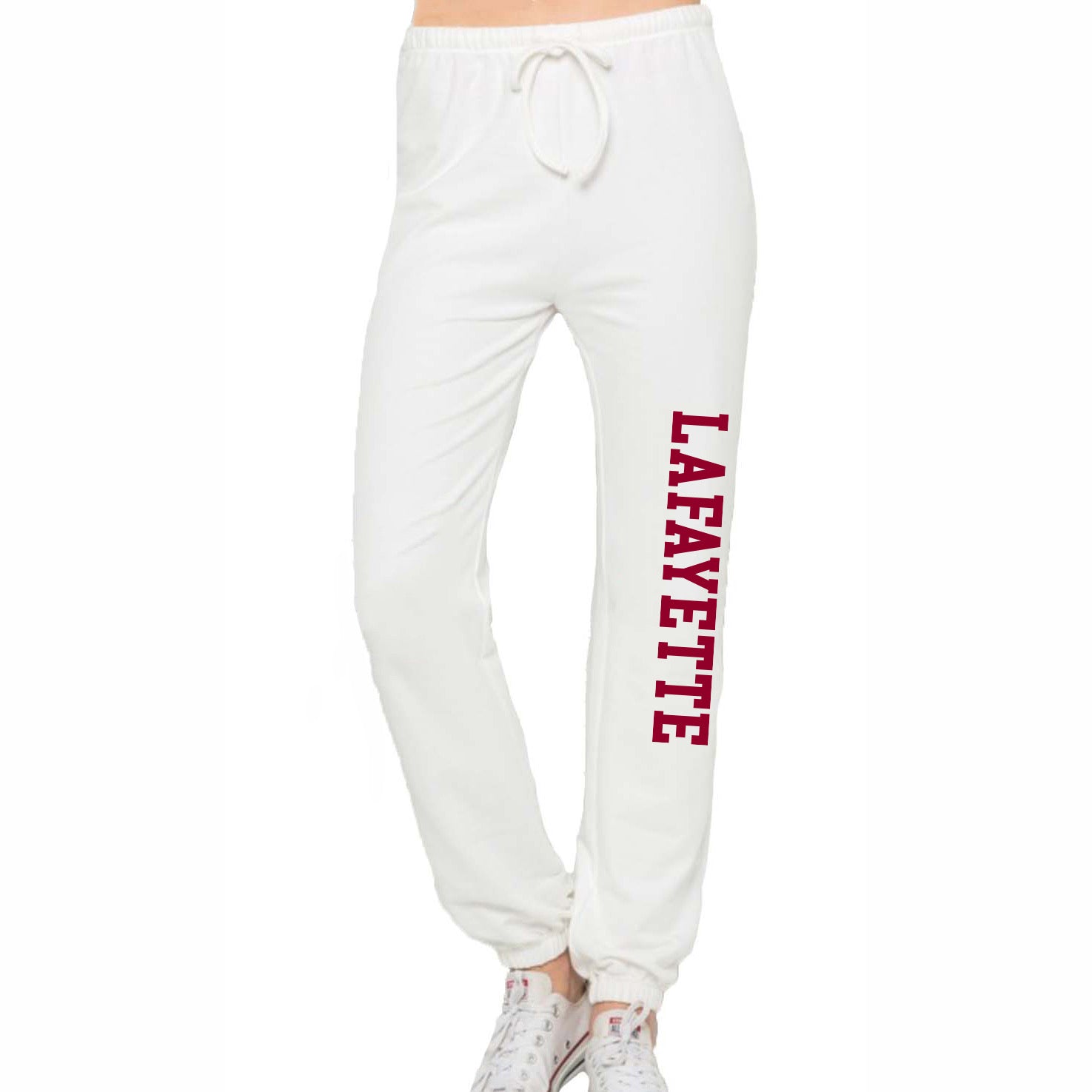 Lafayette College White Joggers