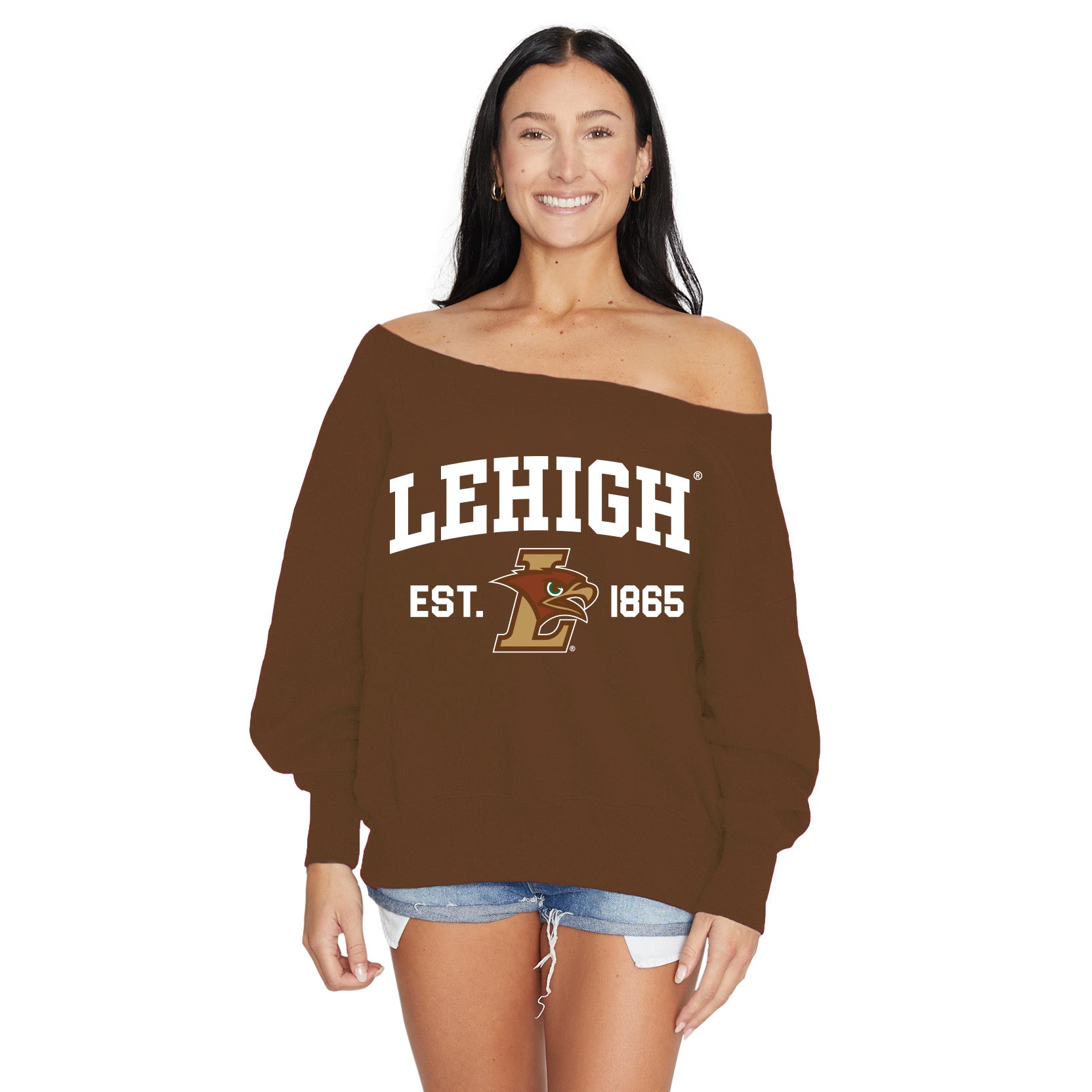 Lehigh Off the Shoulder Sweatshirt