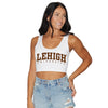 Lehigh White Crop Tank Top