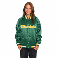 Wayne State Satin Letterman Bomber Jacket