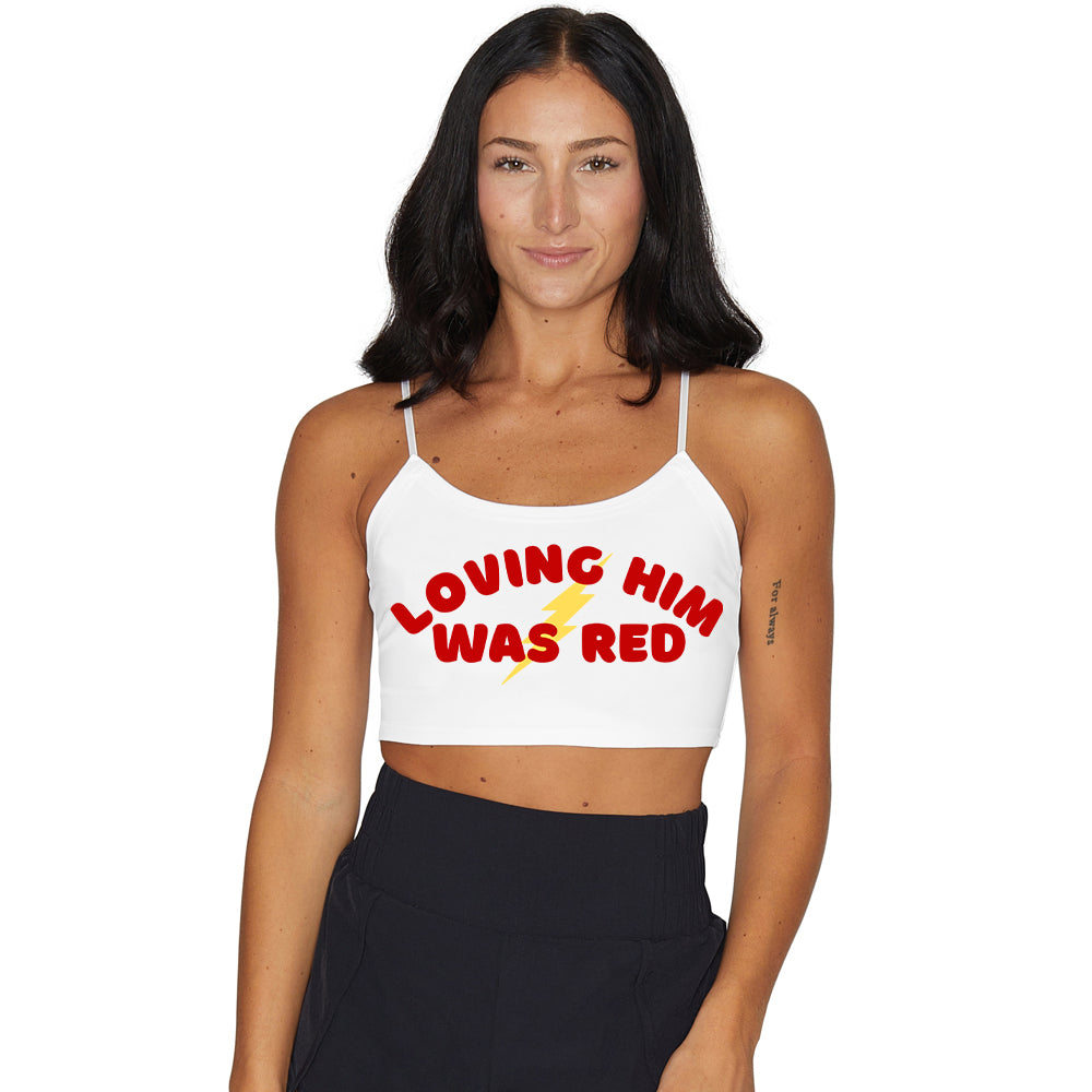 Loving Him Was Red Spaghetti Tank