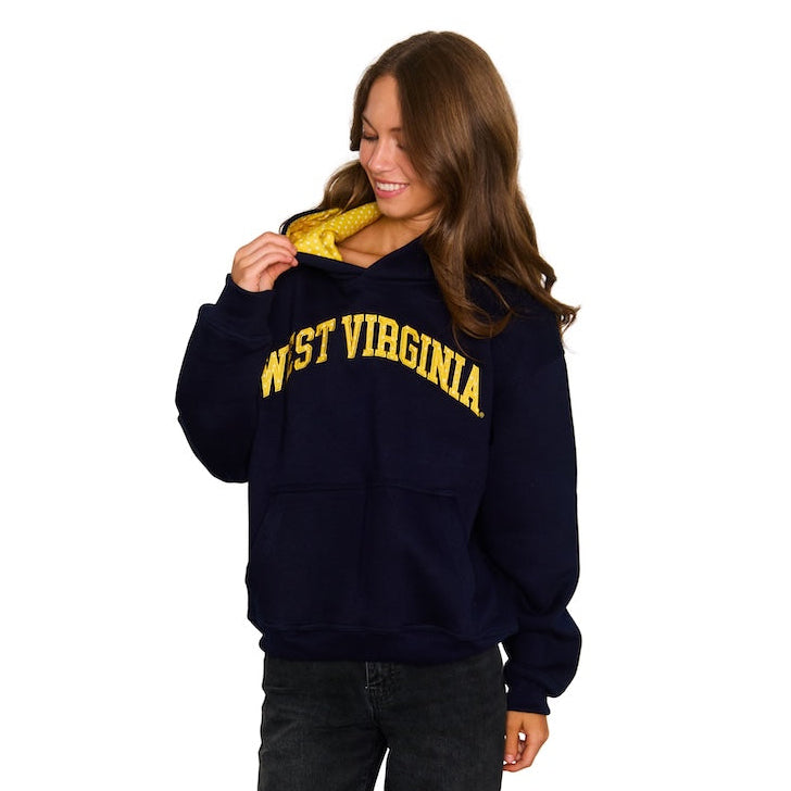 West Virginia Mountaineers Polka Dot Hoodie