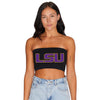 LSU Black Bandeau Top