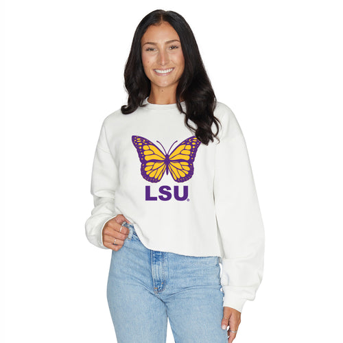 LSU Butterfly Crewneck