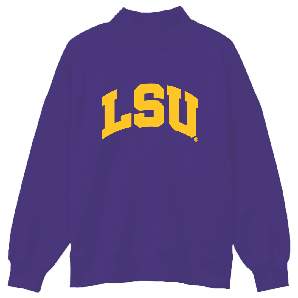 LSU Mock Neck Sweatshirt