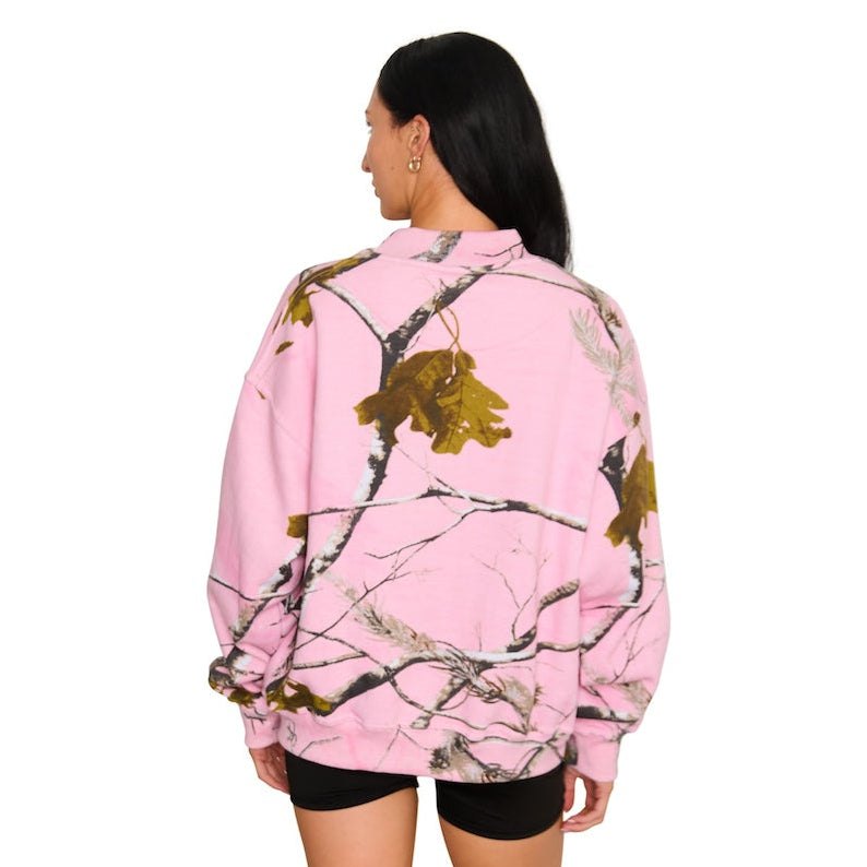 Indiana Hoosiers Camo Mock Neck Sweatshirt