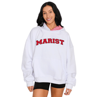 Marist White Gingham Hoodie