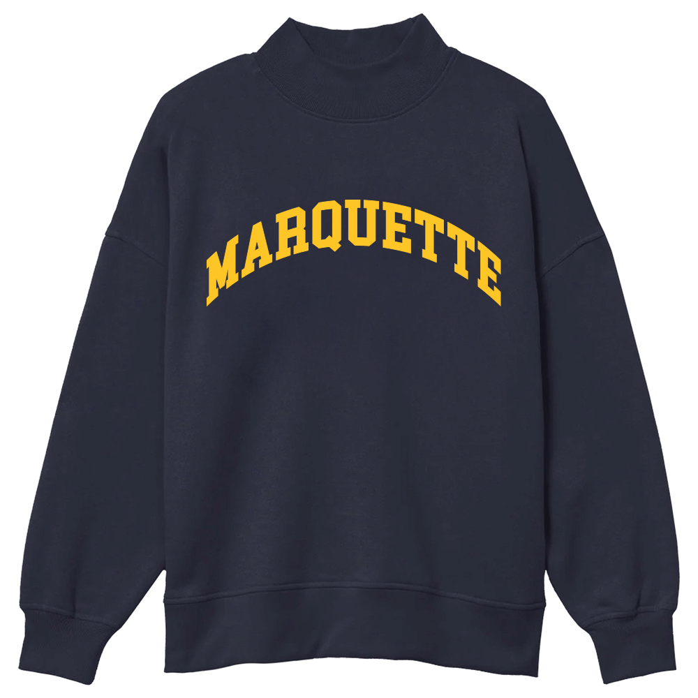 Marquette Mock Neck Sweatshirt
