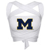 University of Michigan White Way Bandeau Top