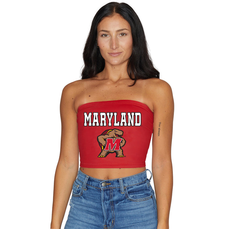 Maryland Terps Red Tube Top
