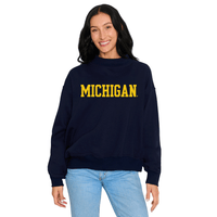 University of Michigan Mock Neck Sweatshirt