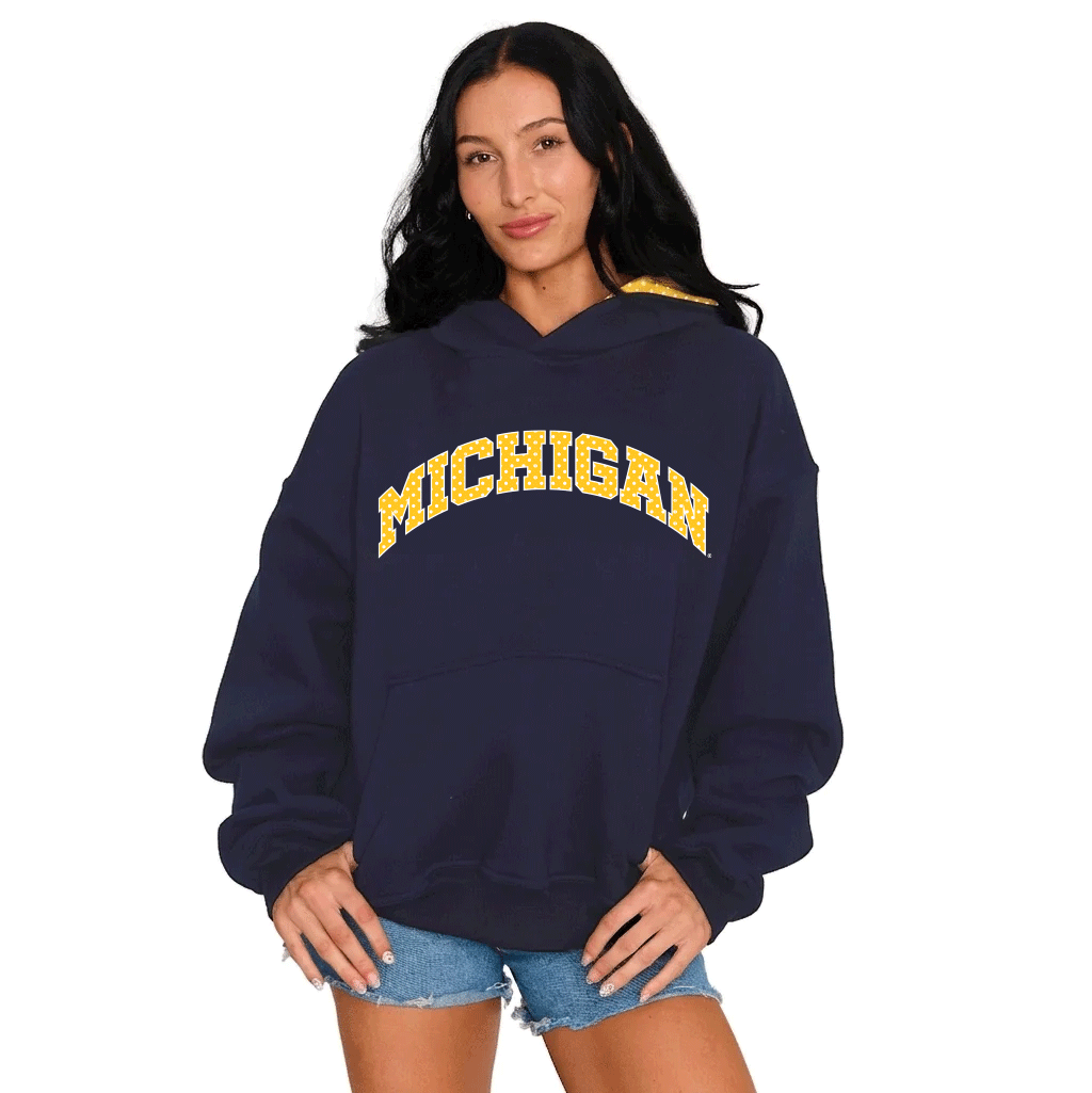 University of Michigan Polka Dot Hoodie
