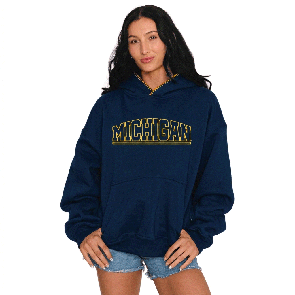 University of Michigan Stitched Hoodie