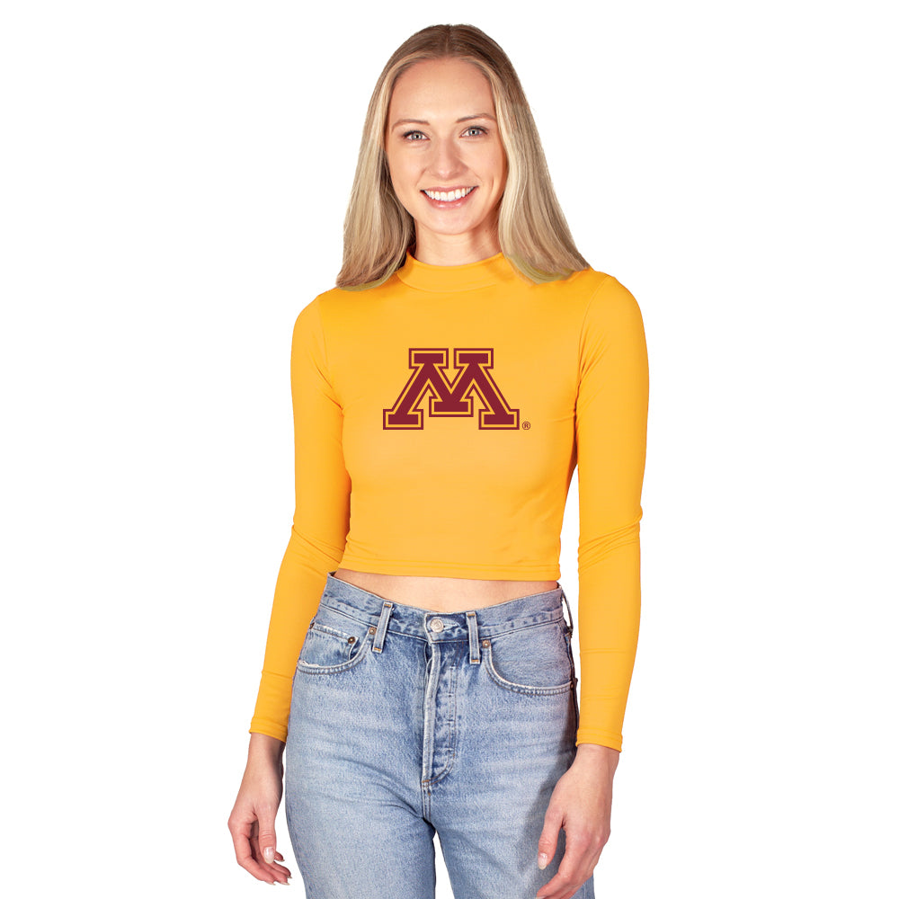Minnesota Gold Mock Neck Top