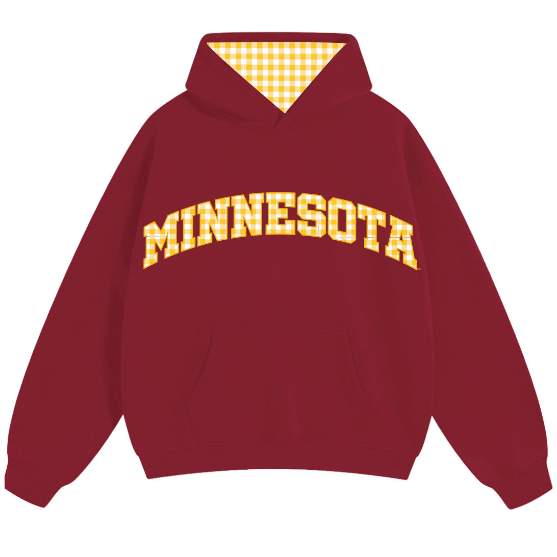 Minnesota Gingham Hoodie