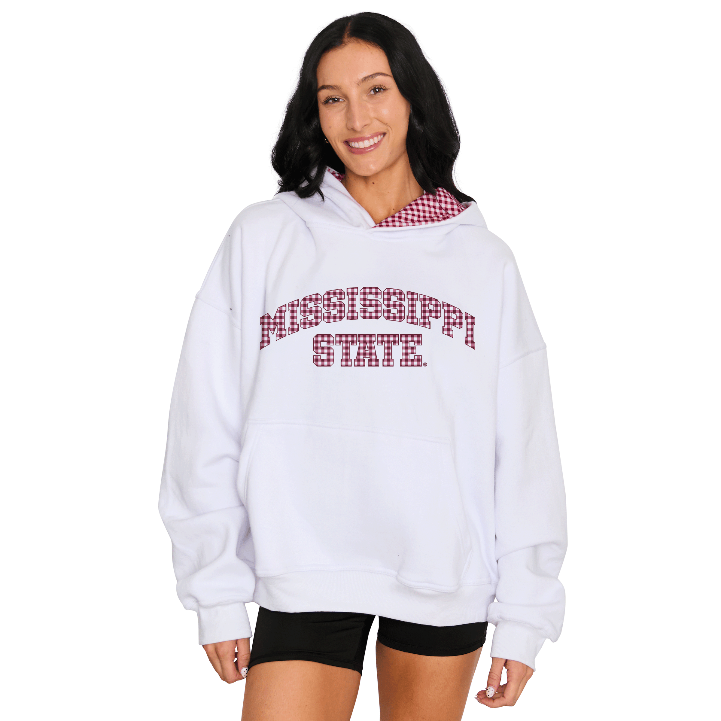 Mississippi State Gingham Hoodie