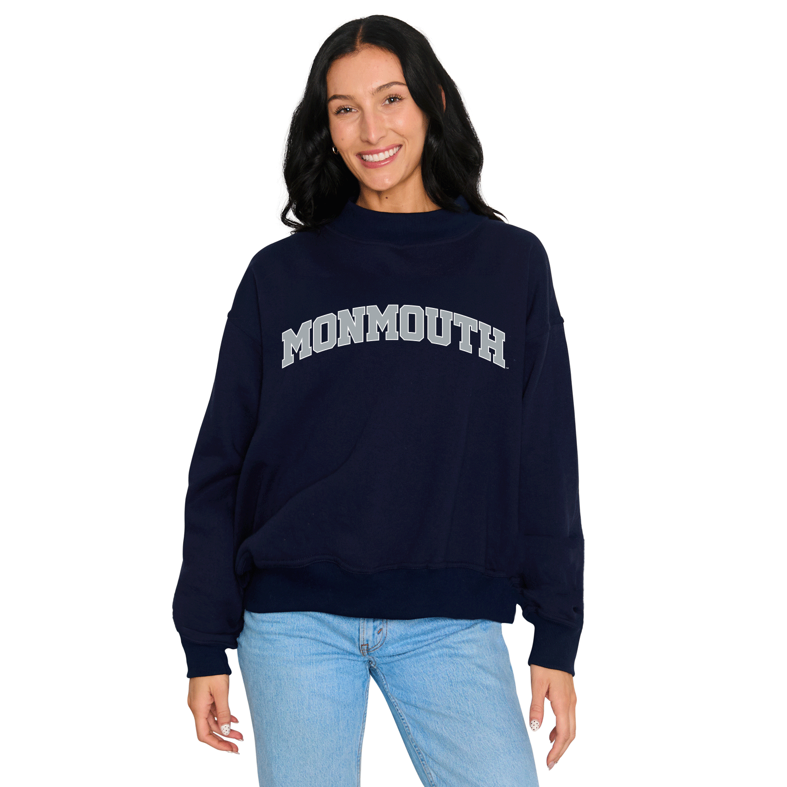 Monmouth Mock Neck Sweatshirt