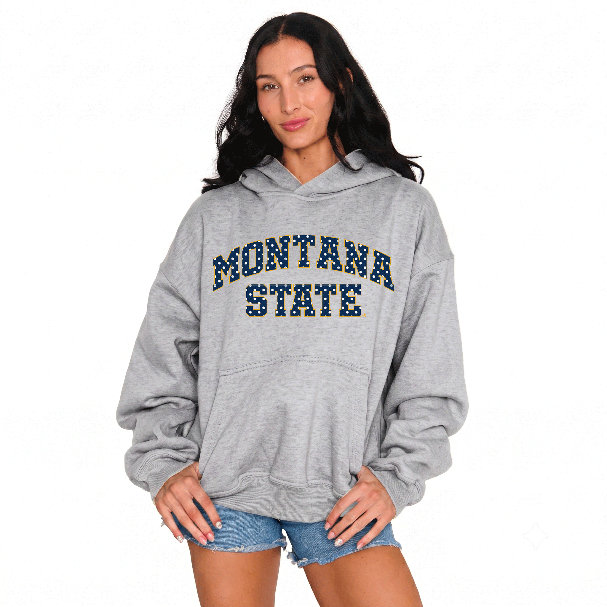 Montana State Polka Dot Hoodie