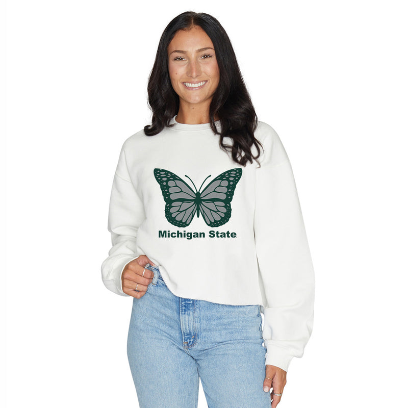 Michigan State Butterfly Crewneck